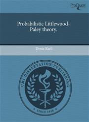 Probabilistic Littlewood-Paley theory.,1243771690,9781243771698