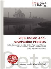 2006 Indian Anti-Reservation Protests,6131006431,9786131006432