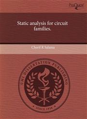 Static analysis for circuit families.,124456883X,9781244568839