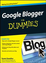 Google Blogger For Dummies,0470407425,9780470407424