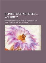 Reprints of articles  Volume 2,1130810720,9781130810721