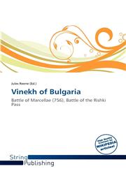 Vinekh of Bulgaria,6137941167,9786137941164