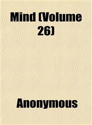 Mind (Volume 26),1152419005,9781152419001