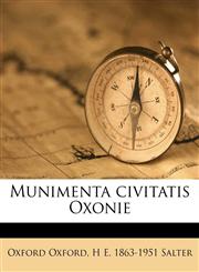 Munimenta civitatis Oxonie Volume 71,1177495902,9781177495905