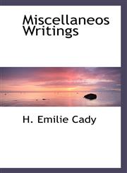 Miscellaneos Writings,1110514182,9781110514182