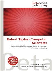 Robert Taylor (Computer Scientist),6134471917,9786134471916