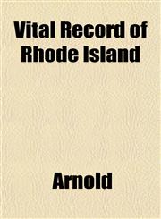 Vital Record of Rhode Island,1151854239,9781151854230