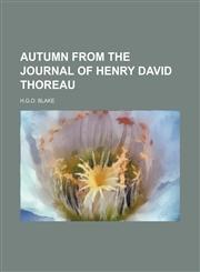 Autumn From the Journal of Henry David Thoreau,1150915692,9781150915697