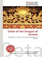 Order of the Dragon of Annam,6136087995,9786136087993