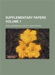 Supplementary papers Volume 1,1151237043,9781151237040