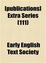 [publications] Extra Series (111),1152698605,9781152698604