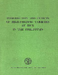 Introduction and Effects of High-Yielding Varieties of Rice in the Philippines