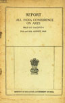 Report All India Conference on Arts : Held At Calcutta - 29th and 30th August - 1949