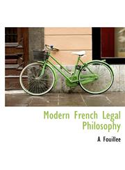 Modern French Legal Philosophy,1115341391,9781115341394
