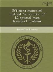Efficient numerical method for solution of L2 optimal mass transport problem.,1243781629,9781243781628
