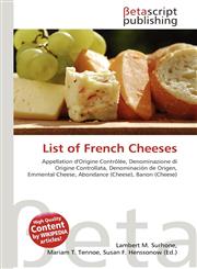 List of French Cheeses,6130438133,9786130438135