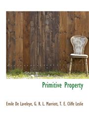 Primitive Property,1116014157,9781116014150