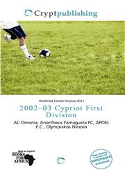 2002-03 Cypriot First Division,6135697609,9786135697605