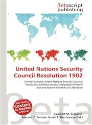 United Nations Security Council Resolution 1902,6136222825,9786136222820