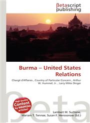 Burma - United States Relations,6135285777,9786135285772