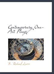Contemporary One-Act Plays,1113668563,9781113668561