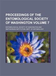Proceedings of the Entomological Society of Washington Volume 7,1154342816,9781154342819