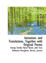 Imitations and Translations, Together with Original Poems,1103709496,9781103709496