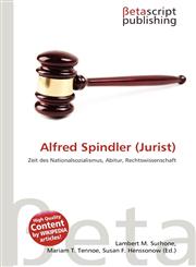 Alfred Spindler (Jurist),6134871230,9786134871235