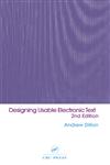 Designing Usable Electronic Text Ergonomic Aspects Of Human Information Usage 2nd Edition,041524059X,9780415240598