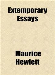 Extemporary Essays,1152457497,9781152457492