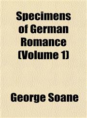 Specimens of German Romance (Volume 1),115248835X,9781152488359