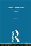 Estonian General Reader 2nd Edition,0700708340,9780700708345