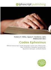 Codex Ephesinus,6134337234,9786134337236