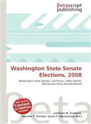 Washington State Senate Elections, 2008,6134441473,9786134441476