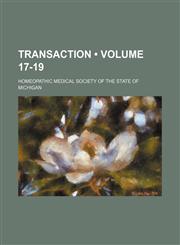 Transaction (Volume 17-19),1154192407,9781154192407