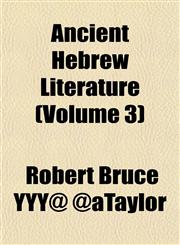 Ancient Hebrew Literature (Volume 3),1151884359,9781151884350