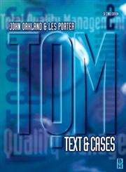 Total Quality Management Text With Cases,0750639520,9780750639521
