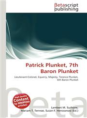 Patrick Plunket, 7th Baron Plunket,6134556491,9786134556491