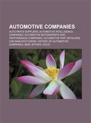 Automotive companies Auto parts suppliers, Automotive intelligence companies, Automotive motorsports and performance companies,1233262505,9781233262502