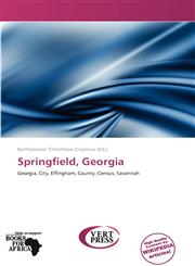 Springfield, Georgia,6138982533,9786138982531