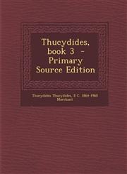 Thucydides, book 3  - Primary Source Edition,1293404934,9781293404935