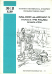 Rural Credit : An Assessment of Sources and Types Available in Bangladesh