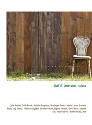 Studi Di Letteratura Italiana,1115811401,9781115811408