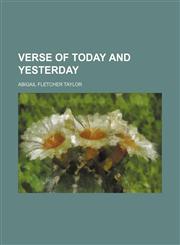 Verse of Today and Yesterday,145899256X,9781458992567