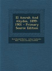 El Amrah and Abydos, 1899-1901 - Primary Source Edition,1293662925,9781293662922