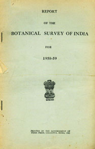 Report of the Botanical Survey of India for 1958-59
