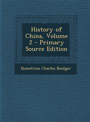 History of China, Volume 2,1289940207,9781289940201