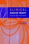 Clinical Behavior Therapy Adults and Children,0471392588,9780471392583
