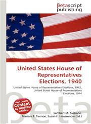 United States House of Representatives Elections, 1940,6130995636,9786130995638