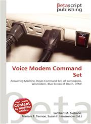 Voice Modem Command Set,6130596715,9786130596712